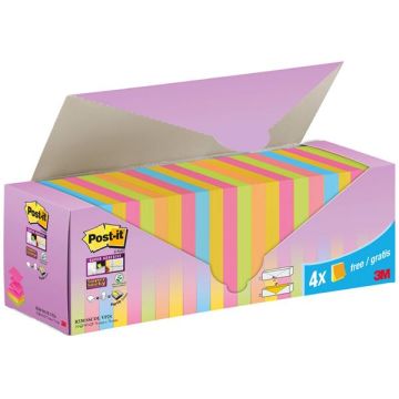 Super Sticky Z-Notes Voordeelpak 76 x 76 mm Assorti