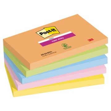 Super Sticky Notes Boost 76 x 127 mm Assorti