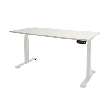 Dextro Plus Bureau 140 x 80 cm Wit Blad Witte Poten