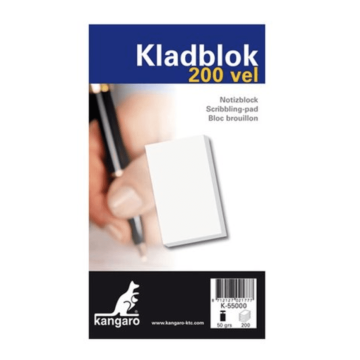 Kladblok 198 x 115 mm, Blanco