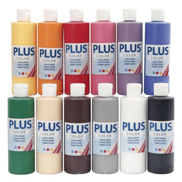 acrylverf, 250 ml, kleuren assorti