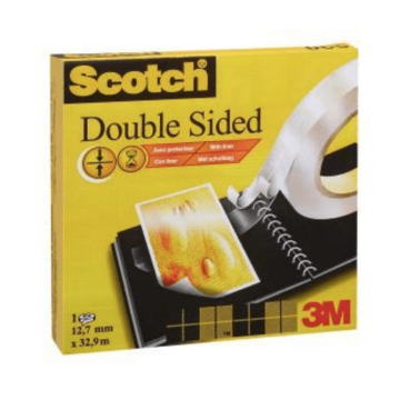 Plakband dubbelzijdig Scotch 12mmx33m