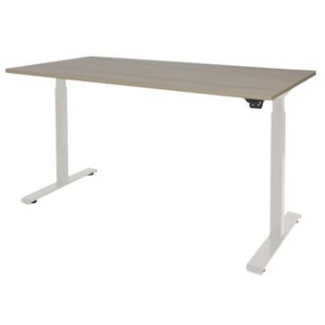 Electro II Basic Zit-Sta Bureau, 120 x 80 cm, Halifax, Wit