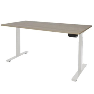 Electro II Plus Zit-Sta Bureau, 120 x 80 cm, Halifax, Wit