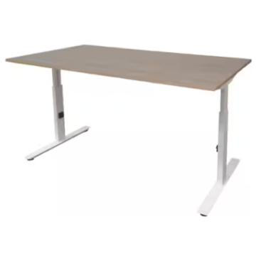 Linesto Plus Verstelbaar Bureau, 120 x 80 cm, Halifax, Wit