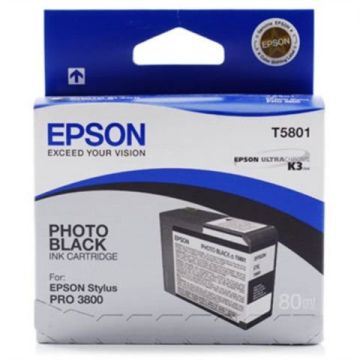 T5801 Inktcartridge Foto Zwart