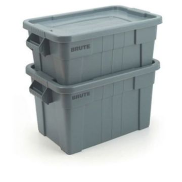 Brute Tote Opbergbox, polyethyleen, 75,5 liter, grijs