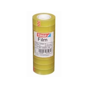 tesafilm Standaard Plakband, 15 mm x 33 m, Transparant