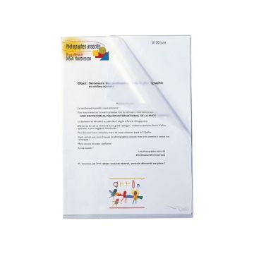 Premium Zichtmap L-Model A4 Generfd Transparant