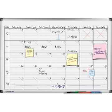 Premium Projectplanner, Weekplanner 35 dagen, Horizontaal, 60 x 90 cm