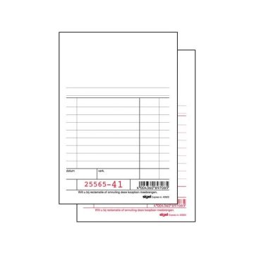 Kas- en kwitantieformulieren Kassablok, 150 x 100 mm, 2x50 vel