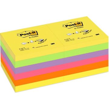 Z-Notes 76 x 76 mm Neon kleuren