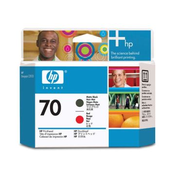 Printkop 70 Single Pack C9409A mat zwart, rood