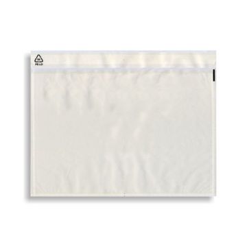 C4 Paklijst Envelop, Zelfklevend, 220 x 330 mm, Transparant