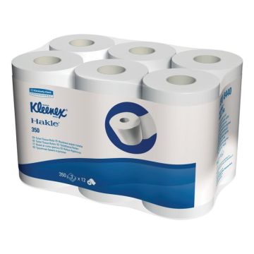 Toiletpapier, 3-laags, 350 vel, Wit