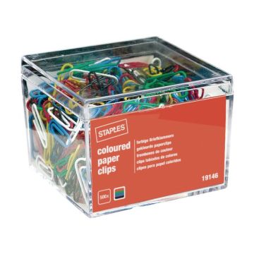 Gekleurde paperclips 26 mm, metaal geplastificeerd