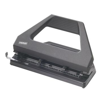 Perforator verstelbaar 30 vel, 4-gaats, zwart