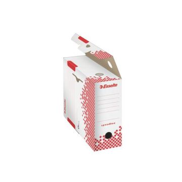 Speedbox Archiefdoos 250 x 100 x 350 mm Wit Rood