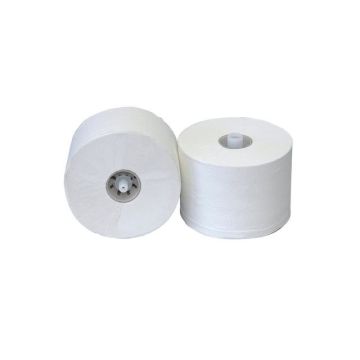 Toiletpapier met dop, 2-laags, 100 m, Wit