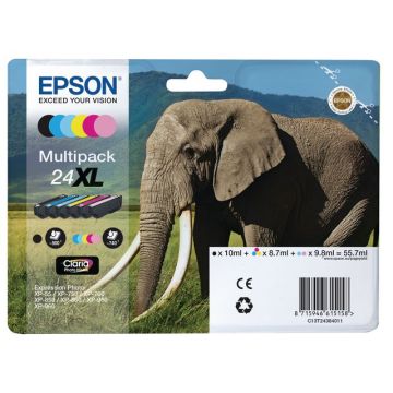 24XL Inktcartridge Multipack Zwart en kleur