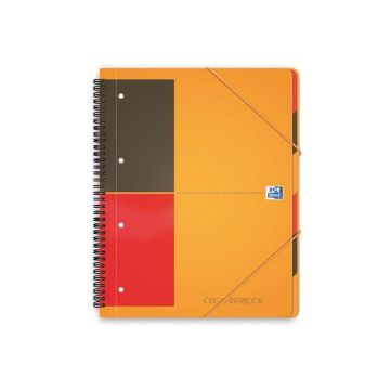 International Organiserbook A4, Gelinieerd, 4-gaats, Oranje