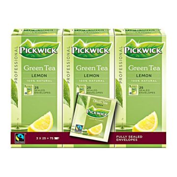 Professional Green Tea Lemon, Theezakjes, 50 g