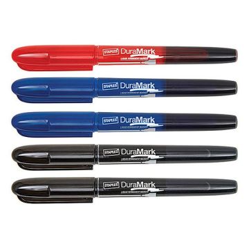 DuraMark Permanent Marker Rond 1,5 - 3 mm Zwart Blauw Rood