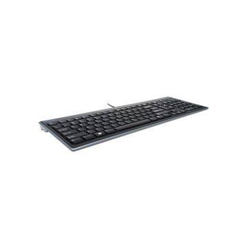 Slim Type Toetsenbord, Bekabeld, USB, QWERTY, Zwart