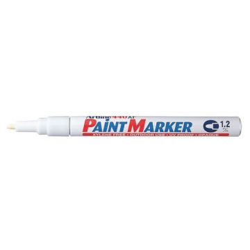 440 Lakmarker, Ronde Punt, 1 mm, Wit