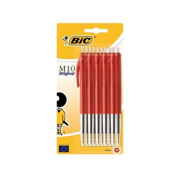 M10 Clic Balpen, Medium Punt, 1 mm, Rood