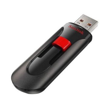 Cruzer Glide USB-Stick 2.0, 64 GB, Zilver, Rood