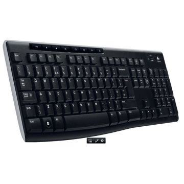 K270 Toetsenbord, Draadloos, 2.4 GHz, QWERTY, Zwart