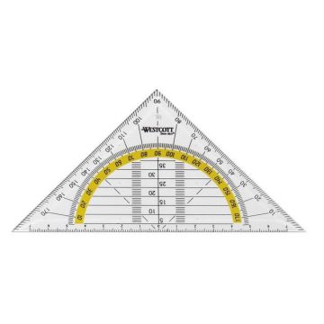 Geodriehoek 14cm 45°