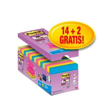 Super Sticky Z-Notes Voordeelpak 76 x 76 mm Assorti