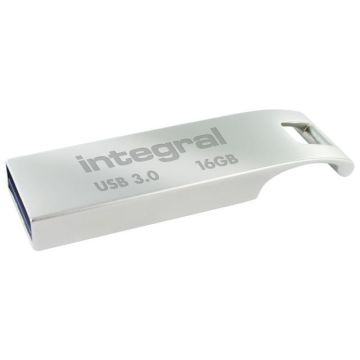 Metalen ARC USB-Stick 3.0, 16 GB, Zilver