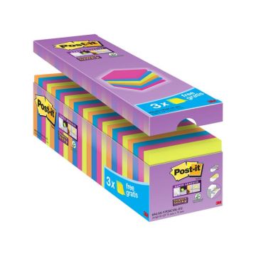 Super Sticky Notes Voordeelpak 76 x 76 mm Neon