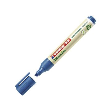 22 EcoLine Permanent Marker Beitelvormig 1 - 5 mm Blauw