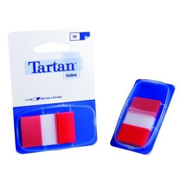 Index Tabs 25 x 43 mm Rood