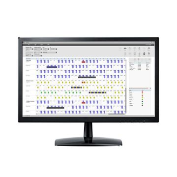 TM PC Plus-softwarepakket, real-time controle op werkroosters, rapportage aan het management, compatibel met belangrijke software voor salarisadministratie