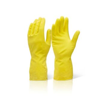 Huishoudhandschoenen, Latex, Geel, Medium