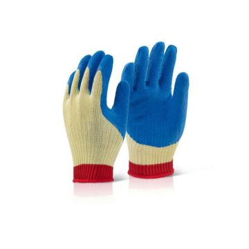 Handschoen, Kevlar, Maat L, Blauw met Geel en Rood