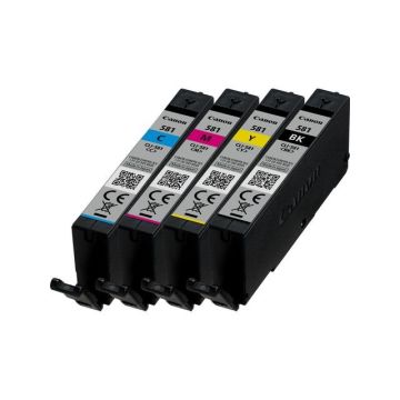 Canon CLI-581 BK/C/M/Y Multi Pack - 4 - Zwart Geel, Cyaan Magenta - origineel - inkttank