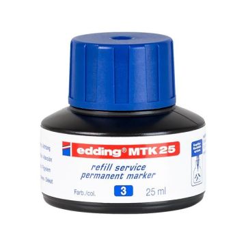 MTK 25 Inkt Permanent, 25 ml, Blauw