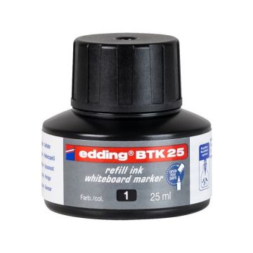 BTK 25-inktnavulling voor Edding EcoLine 28 en 29 whiteboardmarkers zwart