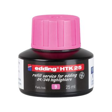 HTK-25 Inktnavulling Markeerstift, 25ml, Roze