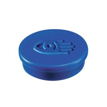 Magneet rond 20 mm, magneetsterkte 250 gram, blauw