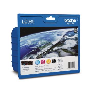 Brother LC985VALBPDR - 4 - Zwart Geel, Cyaan Magenta - origineel - Inktcartridge