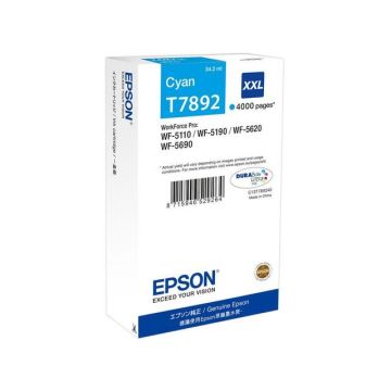 T7892 Inktcartridge Hoog Capaciteit Cyaan