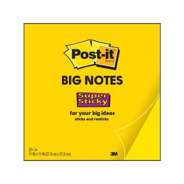 Super Sticky Big Notes voor Meeting 279 x 279 mm Geel