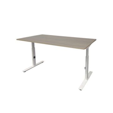 Linesto Plus Verstelbaar Bureau, 180 x 80 cm, Robson, Wit